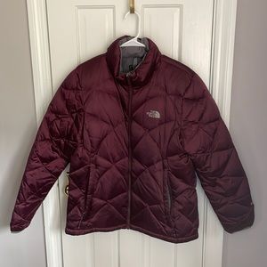 The North Face Wine Color Womens Puffer Ski Jacket Size XL